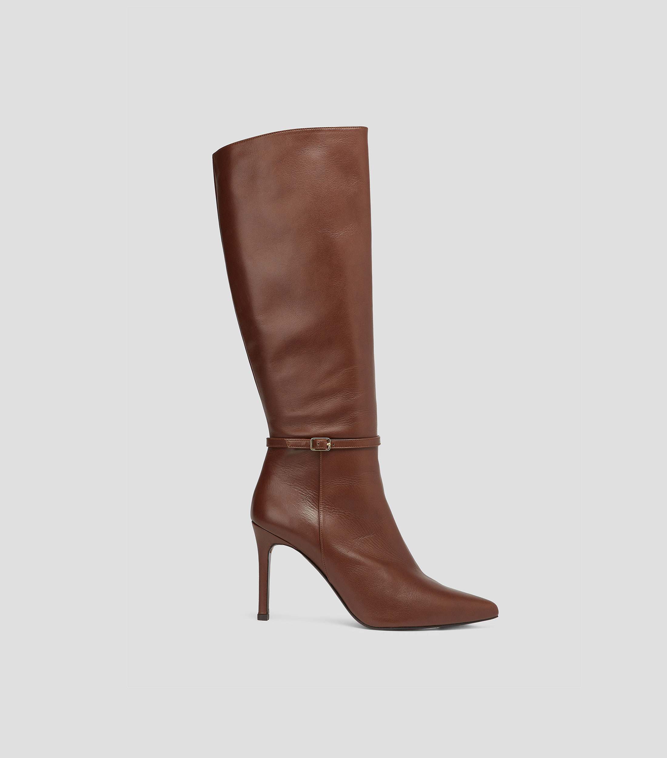 Botas Vaqueras de Cuero en Punta Amplia para Dama